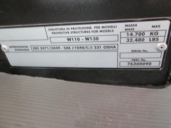 26#3117 Cabina Per Pala Gommata New Holland W130 in vendita - foto 8