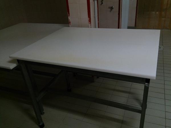 10#3161 Banco da lavoro Zanussi e carrelli per sospensioni salumi in vendita - foto 9