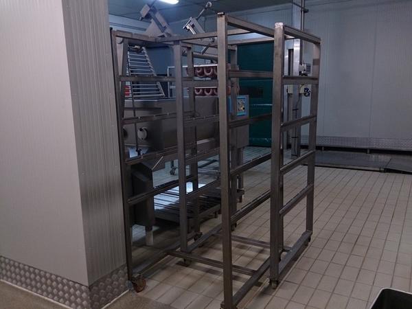 10#3161 Banco da lavoro Zanussi e carrelli per sospensioni salumi in vendita - foto 19