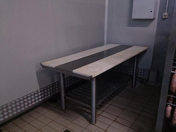 10#3161 Banco da lavoro Zanussi e carrelli per sospensioni salumi in vendita - foto 20