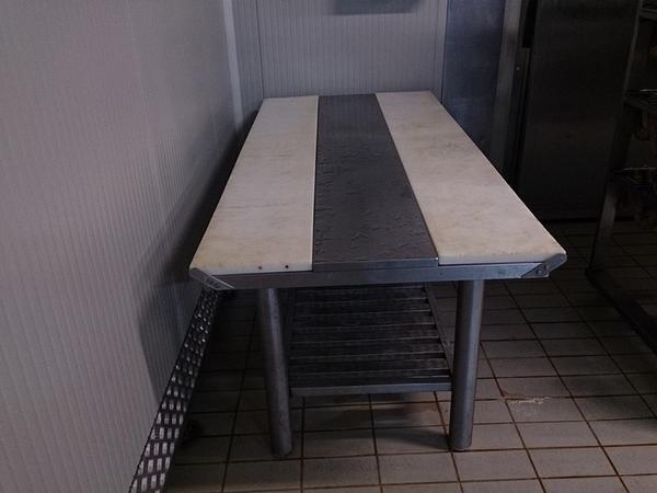 10#3161 Banco da lavoro Zanussi e carrelli per sospensioni salumi in vendita - foto 21