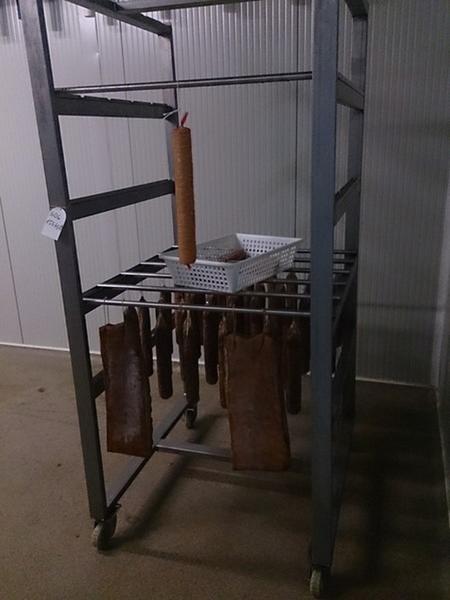 10#3161 Banco da lavoro Zanussi e carrelli per sospensioni salumi in vendita - foto 24