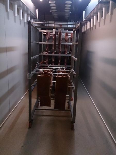 10#3161 Banco da lavoro Zanussi e carrelli per sospensioni salumi in vendita - foto 26