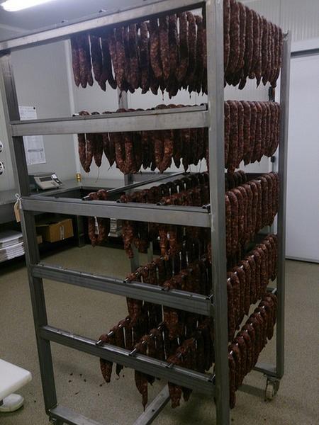 10#3161 Banco da lavoro Zanussi e carrelli per sospensioni salumi in vendita - foto 28