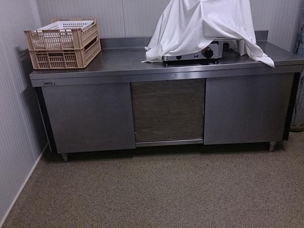 10#3161 Banco da lavoro Zanussi e carrelli per sospensioni salumi in vendita - foto 29