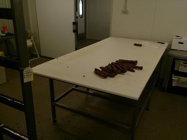 10#3161 Banco da lavoro Zanussi e carrelli per sospensioni salumi in vendita - foto 32