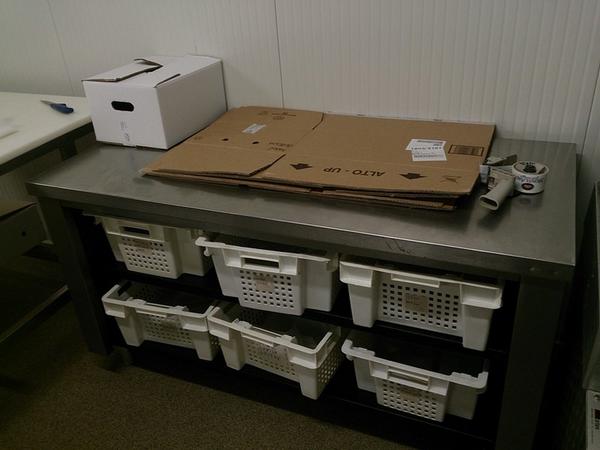 10#3161 Banco da lavoro Zanussi e carrelli per sospensioni salumi in vendita - foto 34