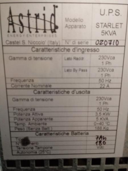 135#3190 Gruppo continuitࠕPS in vendita - foto 8