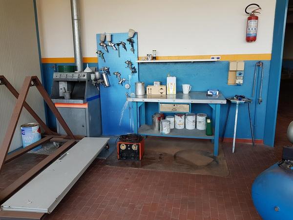 9#3215 Banco da lavoro e compressore Top Air in vendita - foto 2