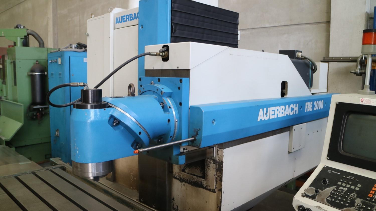 Lot Auerbach Fbe 2000 fixed bed milling machine.