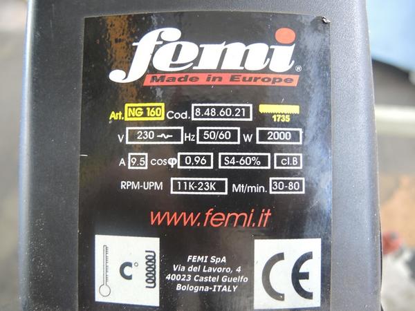 49#3232 Sega a nastro Femi NG160 in vendita - foto 2