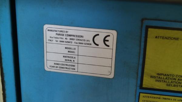 9#3250 Scambiatore di calore Emmegi e compressore Parise in vendita - foto 15
