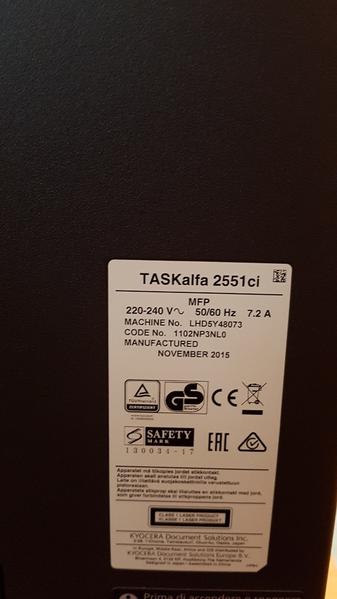 18#3270 Kyocera Taskalfa  2551 in vendita - foto 5