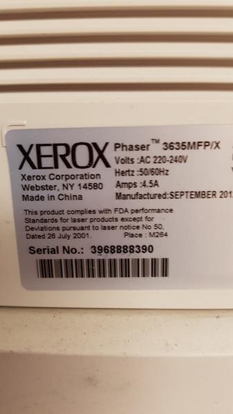 20#3270 Fotocopiatori Xerox 3635 in vendita - foto 2