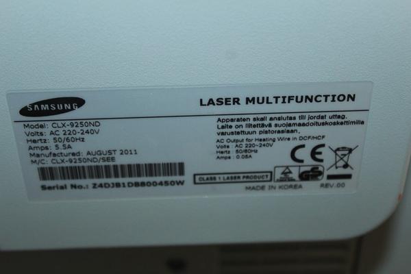 33#3270 Samsung CLX-9250 in vendita - foto 14