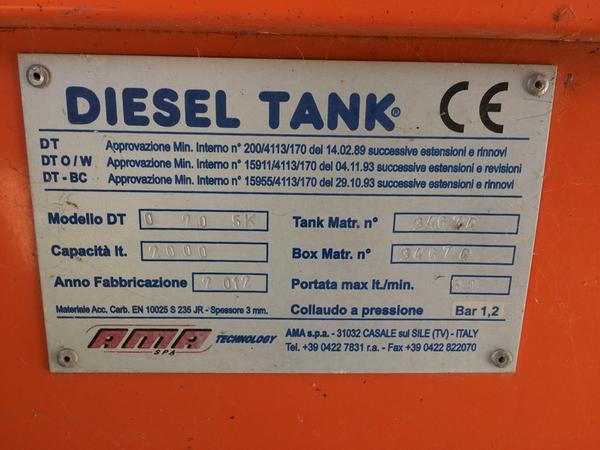 34#3287 Cisterna per gasolio Ama Dto 20 5K Lt.200 in vendita - foto 3