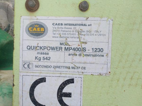 37#3287 Rotopressa Caeb International Quickpower MP 400S-1230 in vendita - foto 4