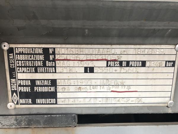 11#3330 Cisterna trasporto combustibile in vendita - foto 9