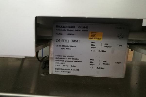 6#3354 Etichettatrice Bizerba in vendita - foto 3