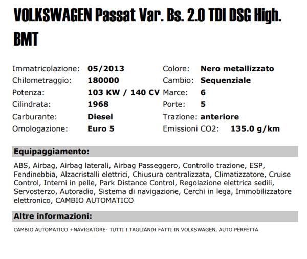 21#3357 Volkswagen Passat var. Bs in vendita - foto 2