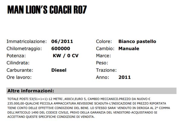 23#3357 Autobus Man Lion's Coach in vendita - foto 2