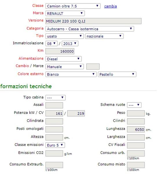 25#3357 Autocarro Renault Midlum 220 in vendita - foto 2