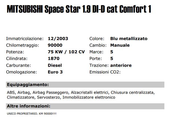 34#3357 Automobile Mitsubishi Space Star in vendita - foto 2
