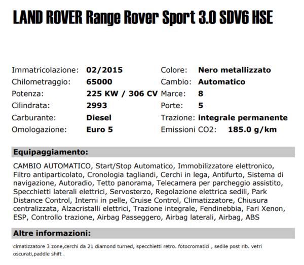 8#3361 Autovettura Land Rover Range Rover in vendita - foto 2