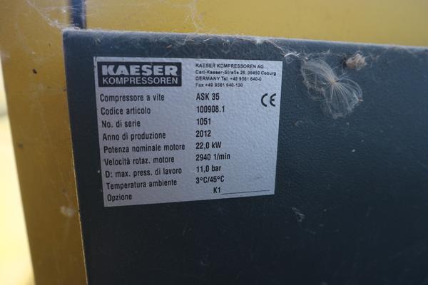 18#3383 Compressore Kaeser ed essicatore Abac in vendita - foto 4