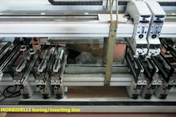 18#3388 Linea di foratura inseritura Morbidelli revisionata e verniciata a nuovo in vendita - foto 2