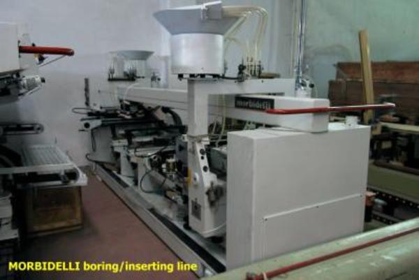 18#3388 Linea di foratura inseritura Morbidelli revisionata e verniciata a nuovo in vendita - foto 3