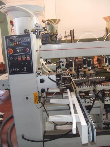 18#3388 Linea di foratura inseritura Morbidelli revisionata e verniciata a nuovo in vendita - foto 12