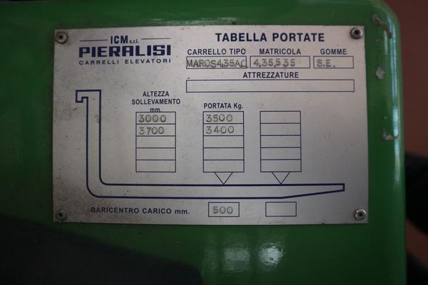 7#3411 Carrello elevatore Pieralisi in vendita - foto 12