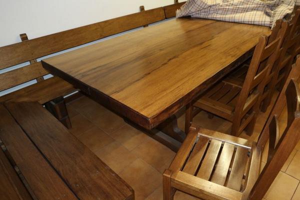 4#3413 Tavolo artigianale in noce e arredamento in vendita - foto 9