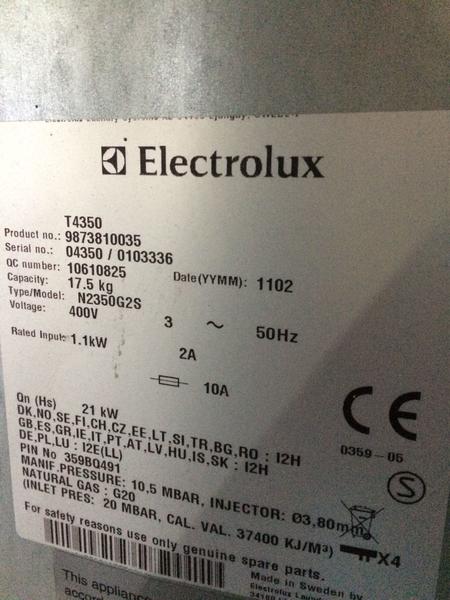 14#3422 Macchine lavacentrifughe con essicatoi Electrolux in vendita - foto 12