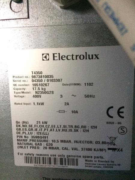 14#3422 Macchine lavacentrifughe con essicatoi Electrolux in vendita - foto 17