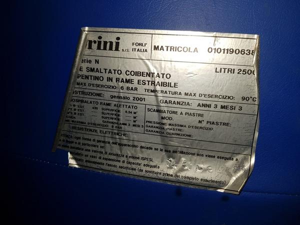 23#3428 Bollitori smaltati coibentati Fiorini in vendita - foto 4