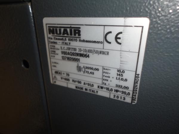 13#3429 Essiccatore Hiross e compressore Nuair Jupiter in vendita - foto 7