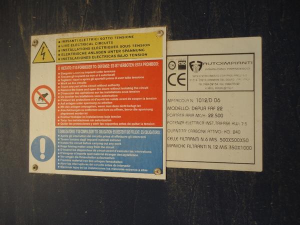 3#3429 Cabina di verniciatura e sistema di filtraggio in vendita - foto 10