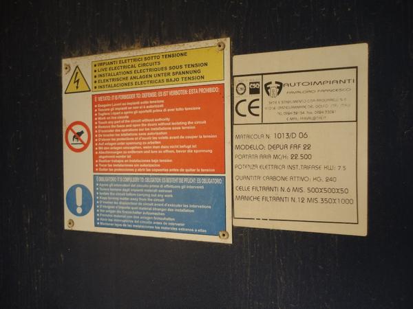 3#3429 Cabina di verniciatura e sistema di filtraggio in vendita - foto 11