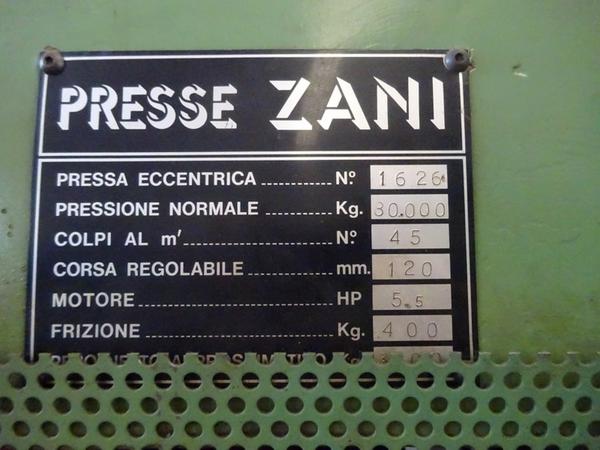 3#3432 Pressa eccentrica Zani Presse in vendita - foto 5