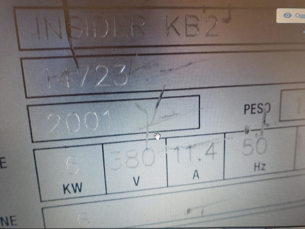 18#3435 Forainseritrici Biesse Insider kb2 in vendita - foto 22