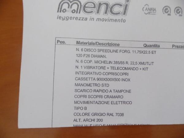 10#3437 Rimorchio Menci SL105R in vendita - foto 10