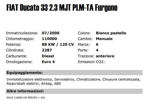 3#3437 Furgone Fiat Ducato in vendita - foto 2