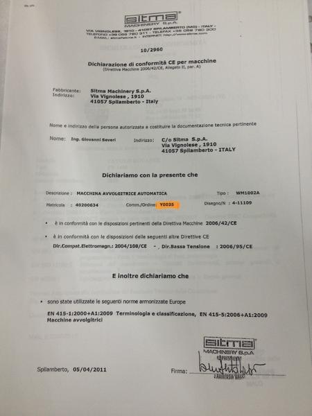 1#3499 Macchina avvolgitrice  per confezionamento con film plastico in vendita - foto 24