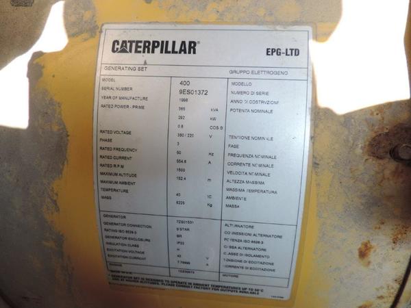 5#3513 Gruppo elettrogeno CAT 400 in vendita - foto 6