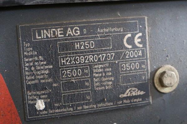 209#3515 Carrello elevatore Linde H25D in vendita - foto 7