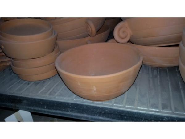 2#3522 Piatti in terracotta grezza e smaltata in vendita - foto 8