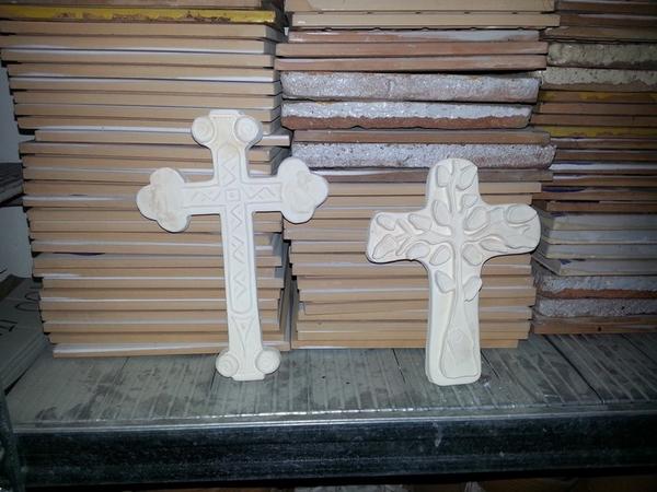 6#3522 Oggettistica di terracotta in pasta bianca in vendita - foto 1