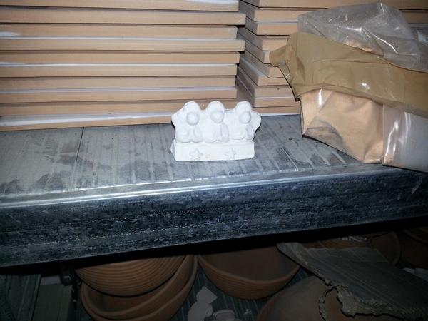 6#3522 Oggettistica di terracotta in pasta bianca in vendita - foto 3